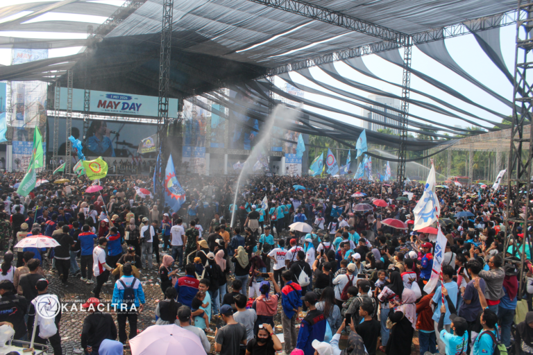 Aksi Perayaan Hari Buruh 2026 di Monas
